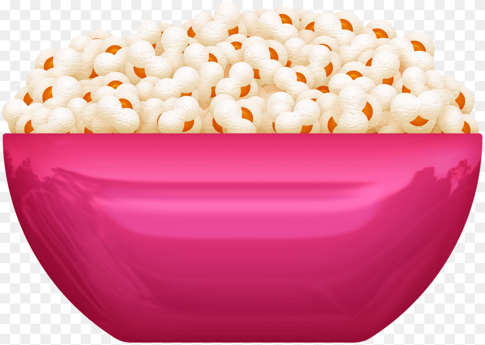 Popcorn Clip Art, Bowl, Birthday Cake, Cake, Cream Png Image