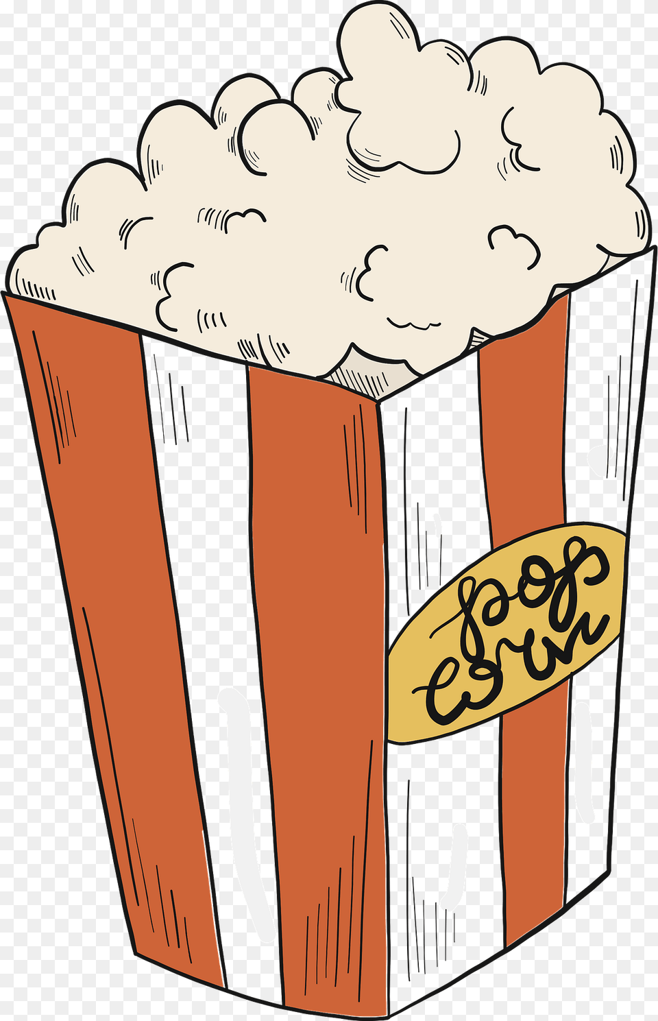Popcorn Clipart, Food, Person Png