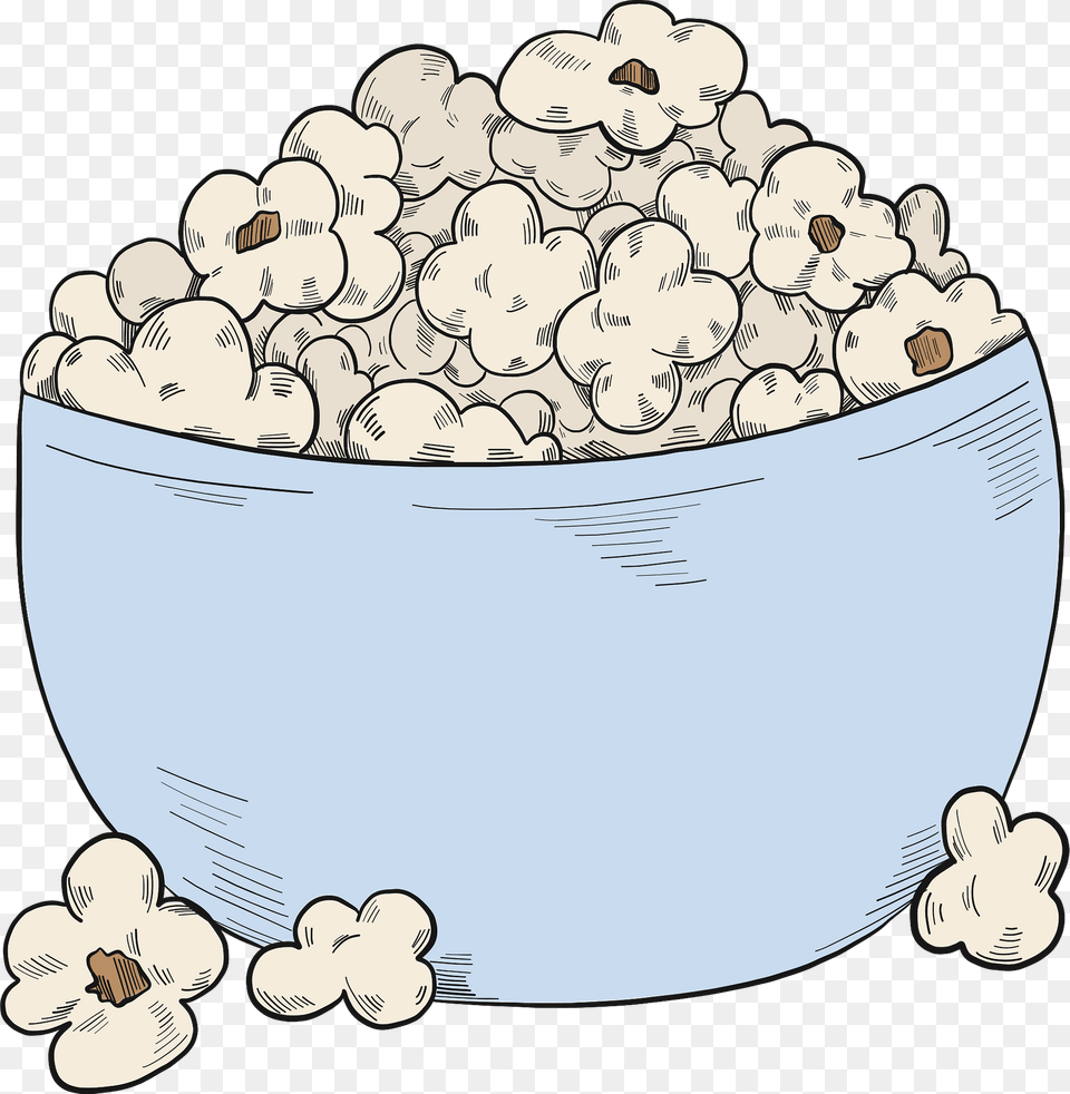 Popcorn Clipart, Food, Face, Head, Person Png Image