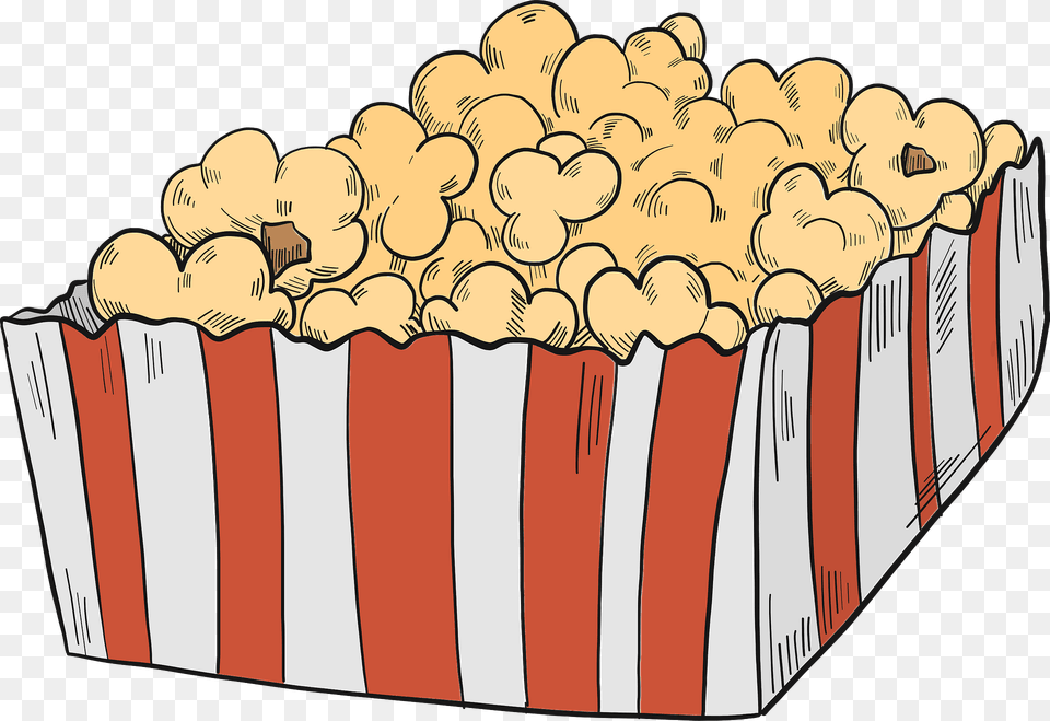 Popcorn Clipart, Food, Snack, Person, Face Free Png
