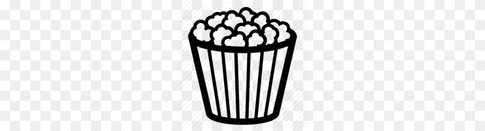 Popcorn Clipart, Cake, Cream, Cupcake, Dessert Png Image