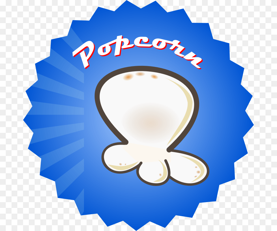 Popcorn Clipart Blue, Clothing, Glove, Logo, Food Png