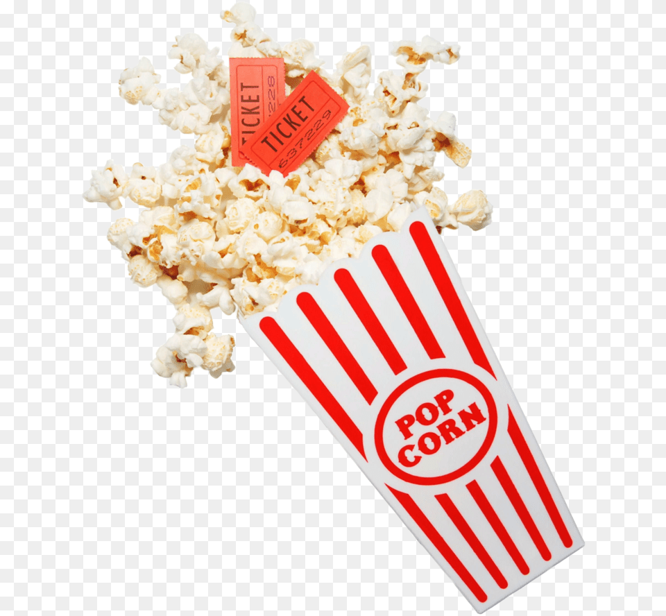 Popcorn Image With Background Spilled Popcorn, Food, Snack Free Png Download