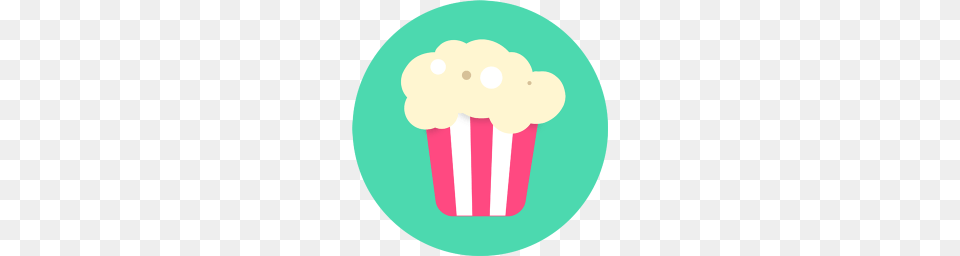 Popcorn Icon Fresh Web Iconset, Cake, Cream, Cupcake, Dessert Free Png Download