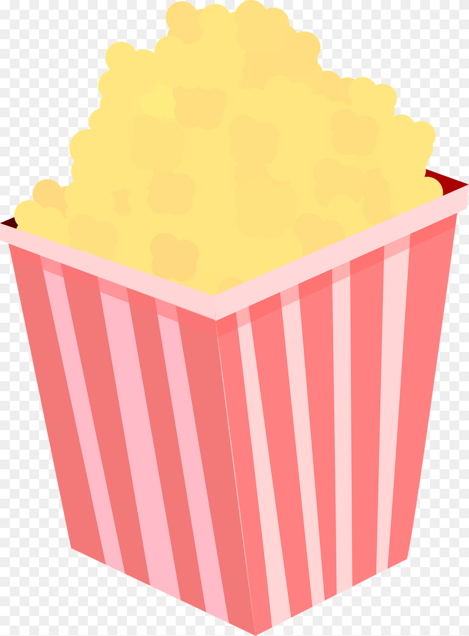 Popcorn In A Red And White Striped Carton Clipart, Food, Snack Free Png Download