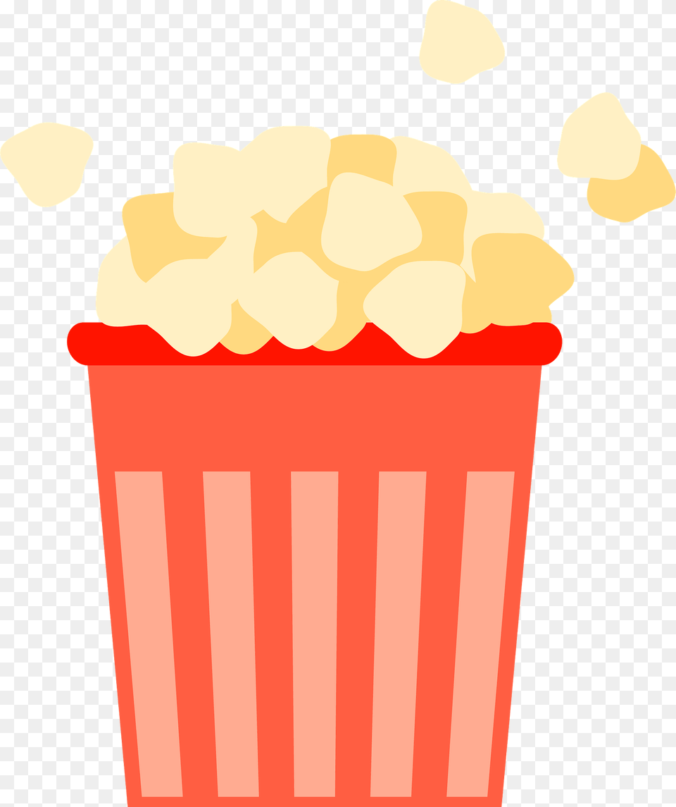 Popcorn In A Red And White Striped Carton Clipart, Food, Snack, Dynamite, Weapon Free Transparent Png