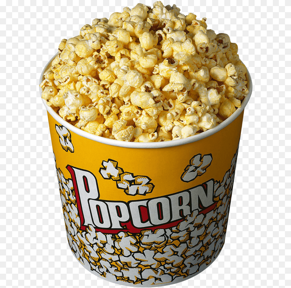 Popcorn In Bucket Bowl Of Popcorn, Food, Snack, Cup Png Image
