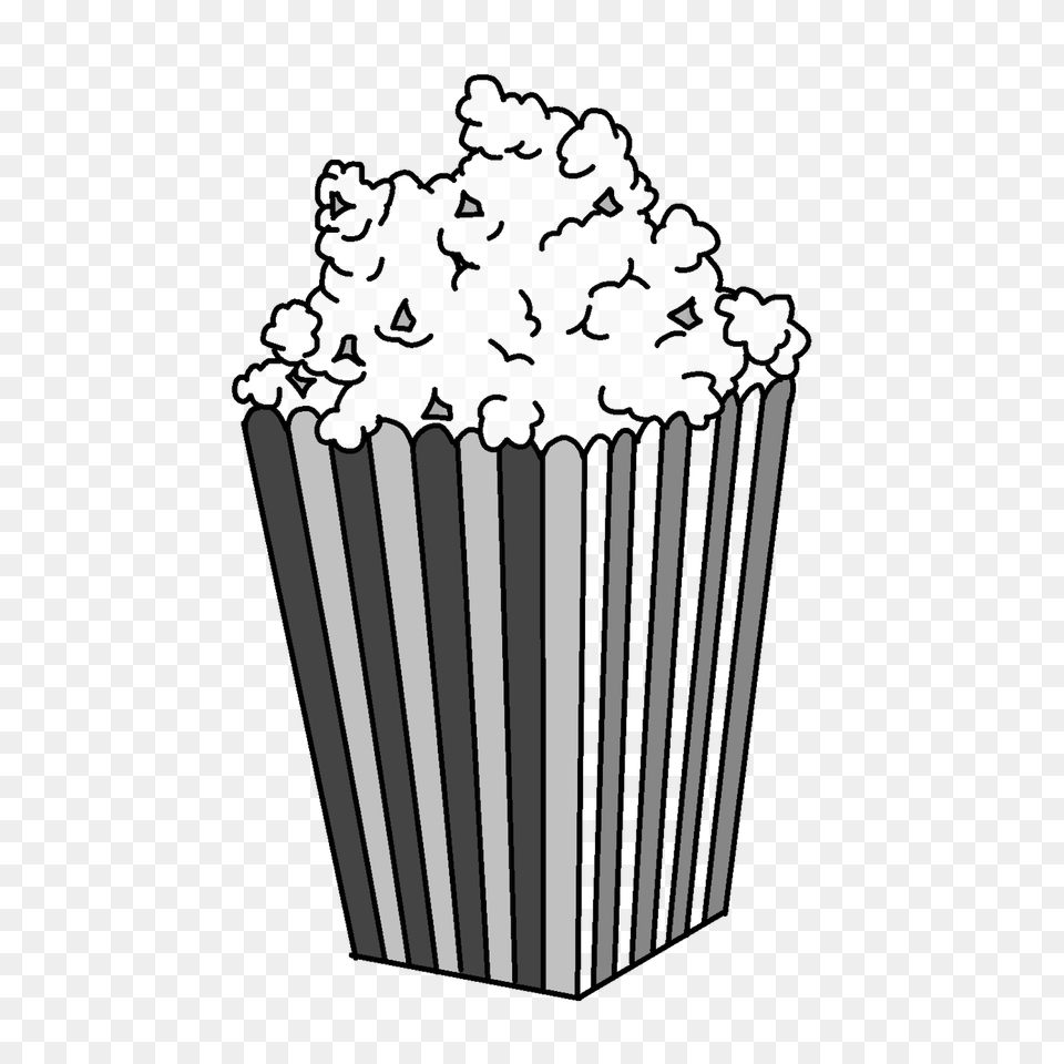 Popcorn In Striped Box Illustration Transparent, Food, Person Free Png Download