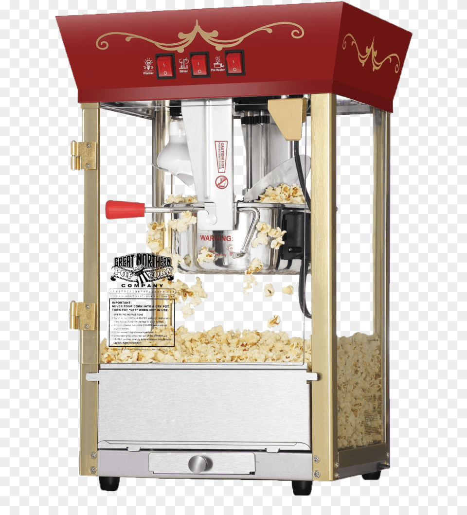 Popcorn Maker 8oz Great Northern Popcorn Red Matinee Movie Theater Style, Food, Mailbox Free Transparent Png