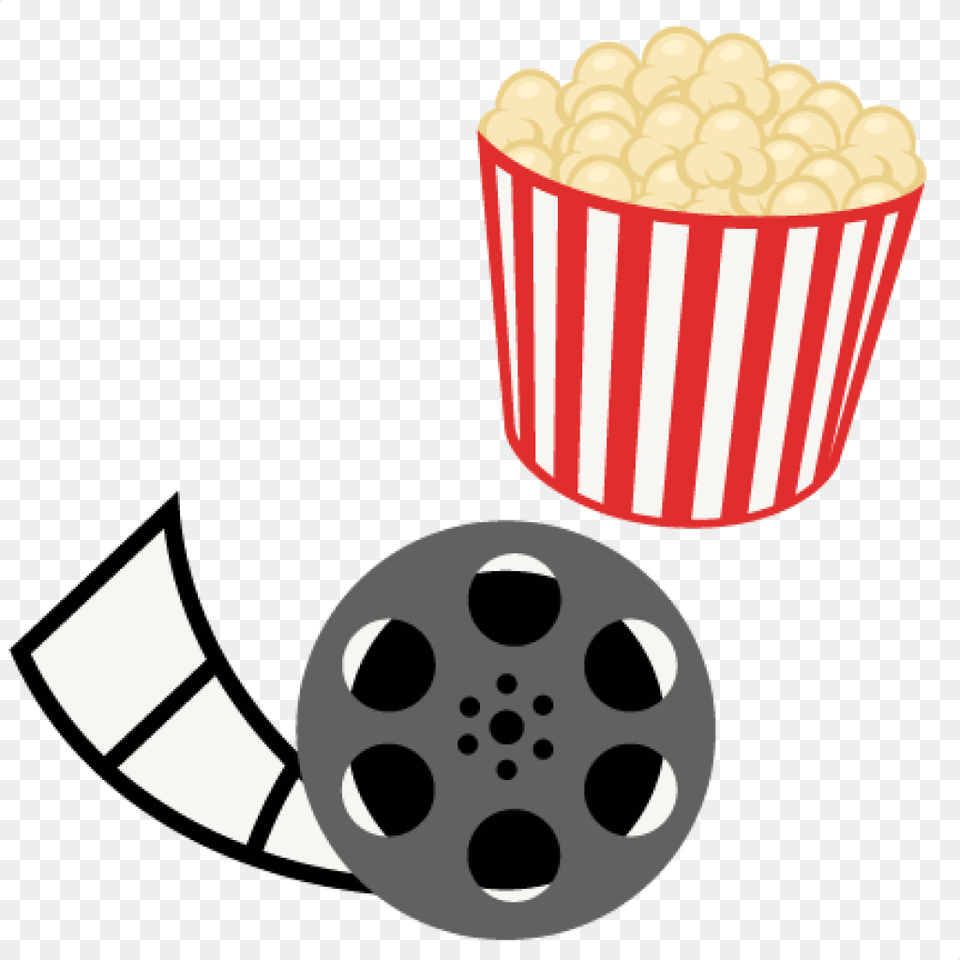 Popcorn Movie Reel Movie Night Svg Scrapbook Cut File Movie Clipart, Food Free Png Download