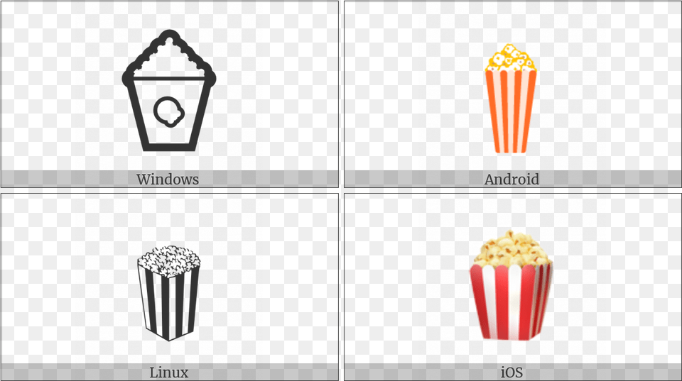 Popcorn On Various Operating Systems Junk Food, Snack Free Png