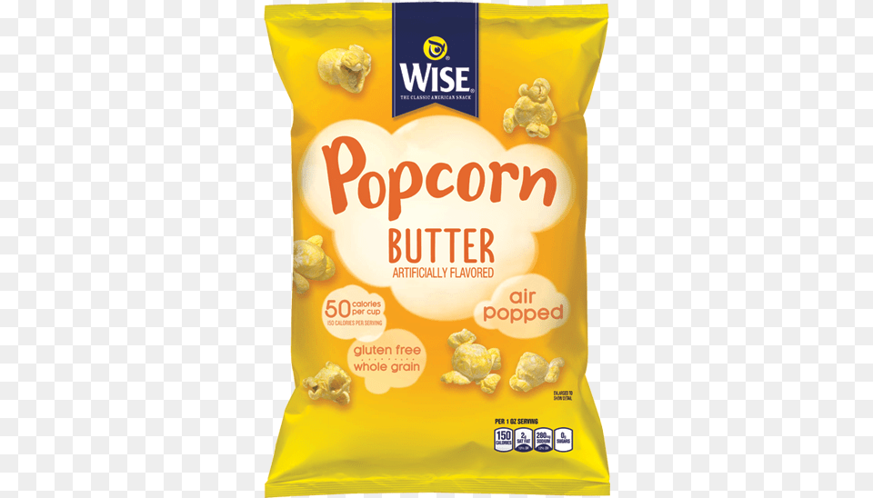 Popcorn Original Butter Wise Butter Popcorn, Food, Snack Png Image