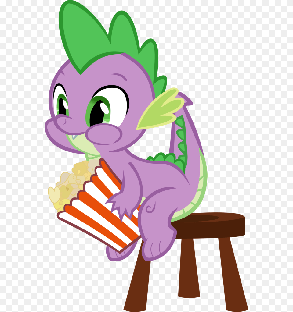 Popcorn Safe Simple Background Spike Mlp Spike Gif, Dynamite, Weapon, Food Free Png Download