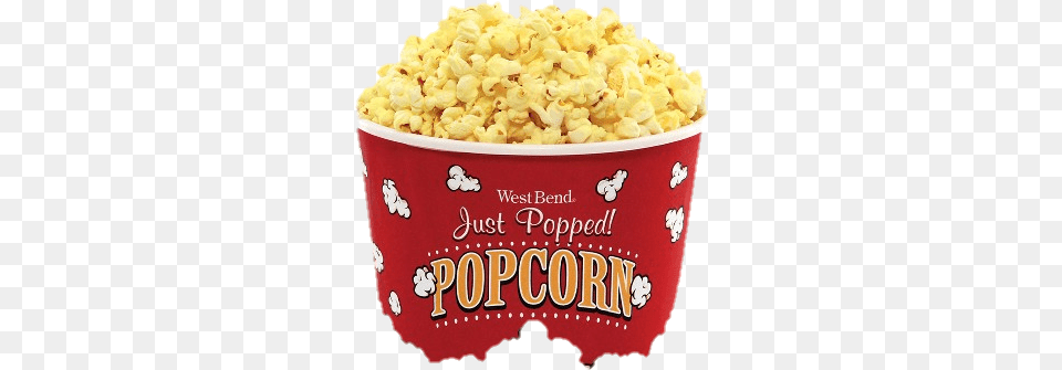 Popcorn Sticker Transparent Bucket Of Popcorn, Food, Snack Free Png Download