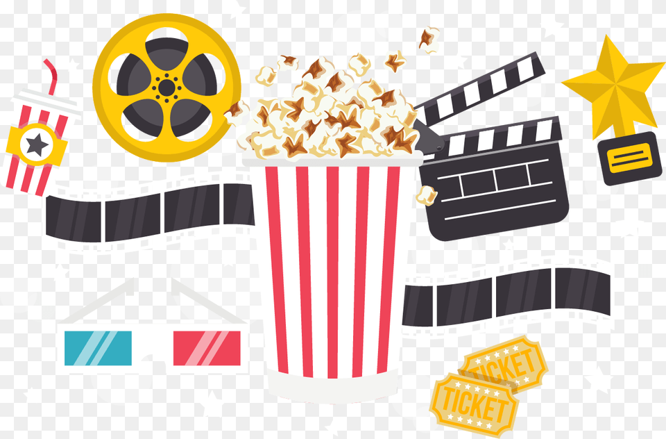 Popcorn Time Cinema Download Movie Popcorn Vector, Food, Snack, Clapperboard Png