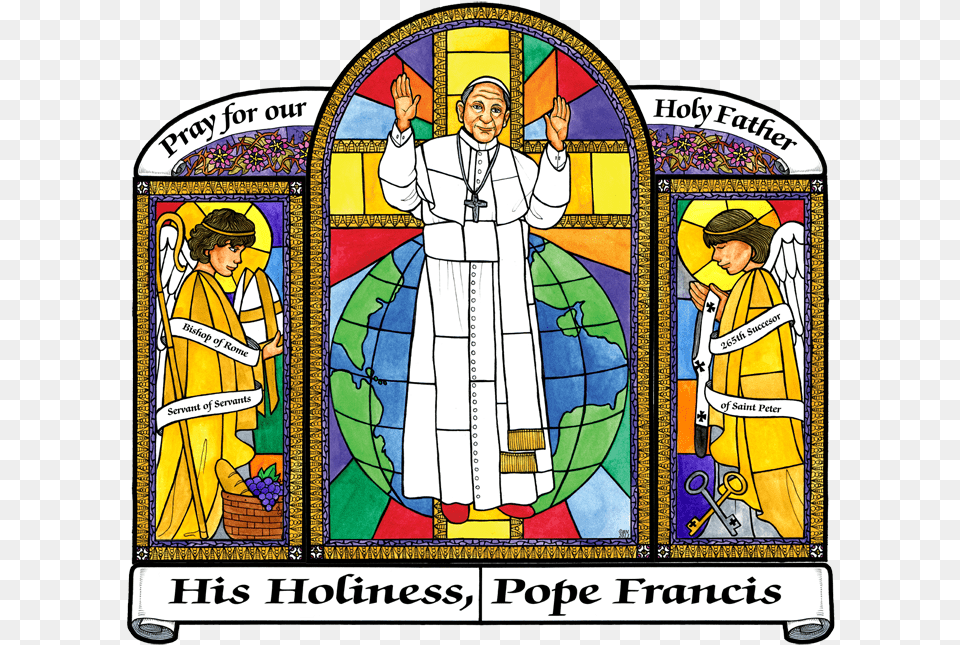 Pope Francis, Art, Adult, Male, Man Png