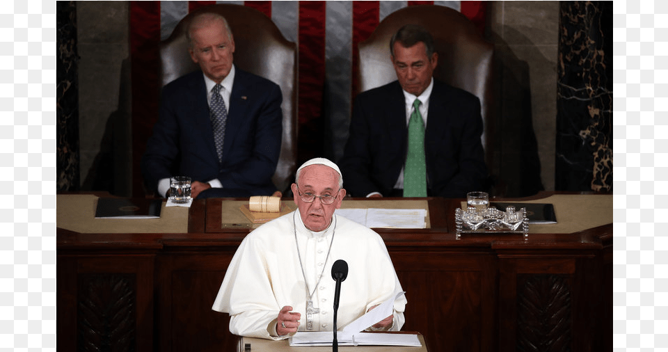 Pope Francis Addressing Joint Meeting Of Congress United States House Of Representatives, Adult, Person, Microphone, Man Free Png