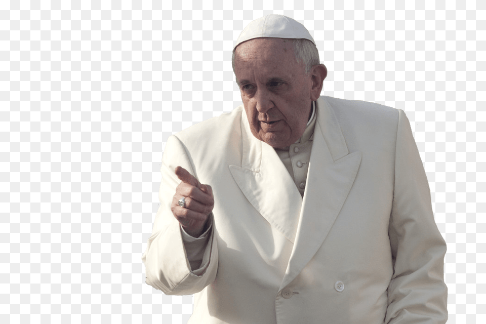 Pope Francis Warning, Adult, Body Part, Person, Finger Free Png Download