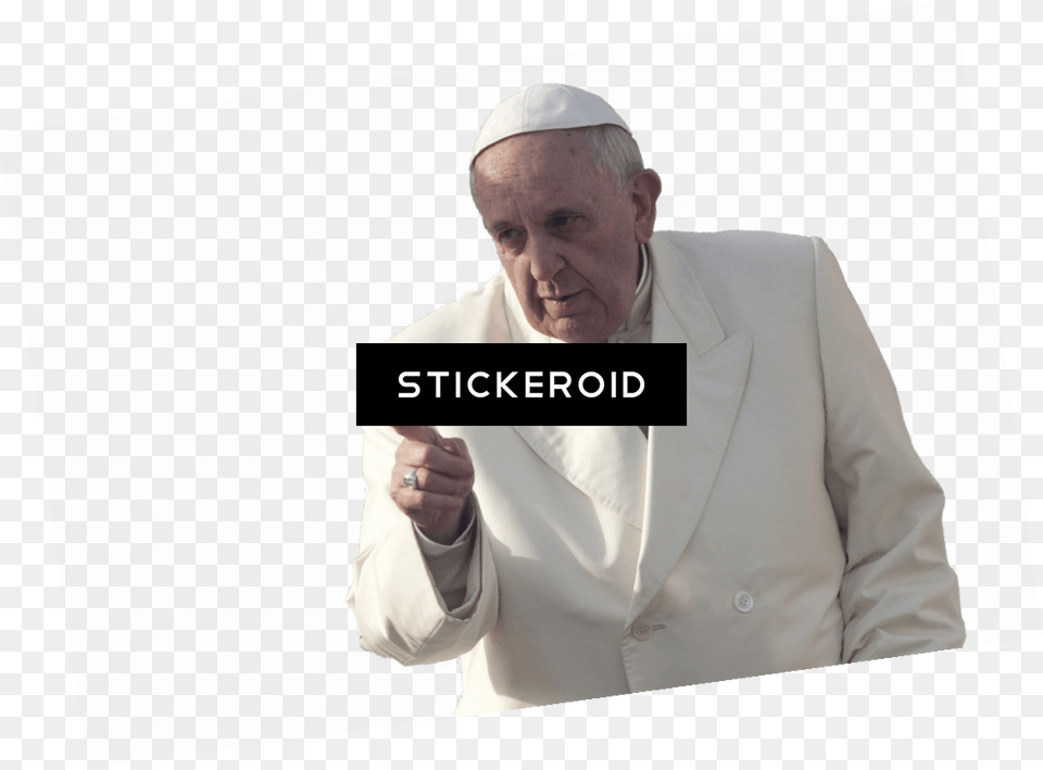 Pope Francis Warning Gentleman, Adult, Person, Man, Male Free Transparent Png