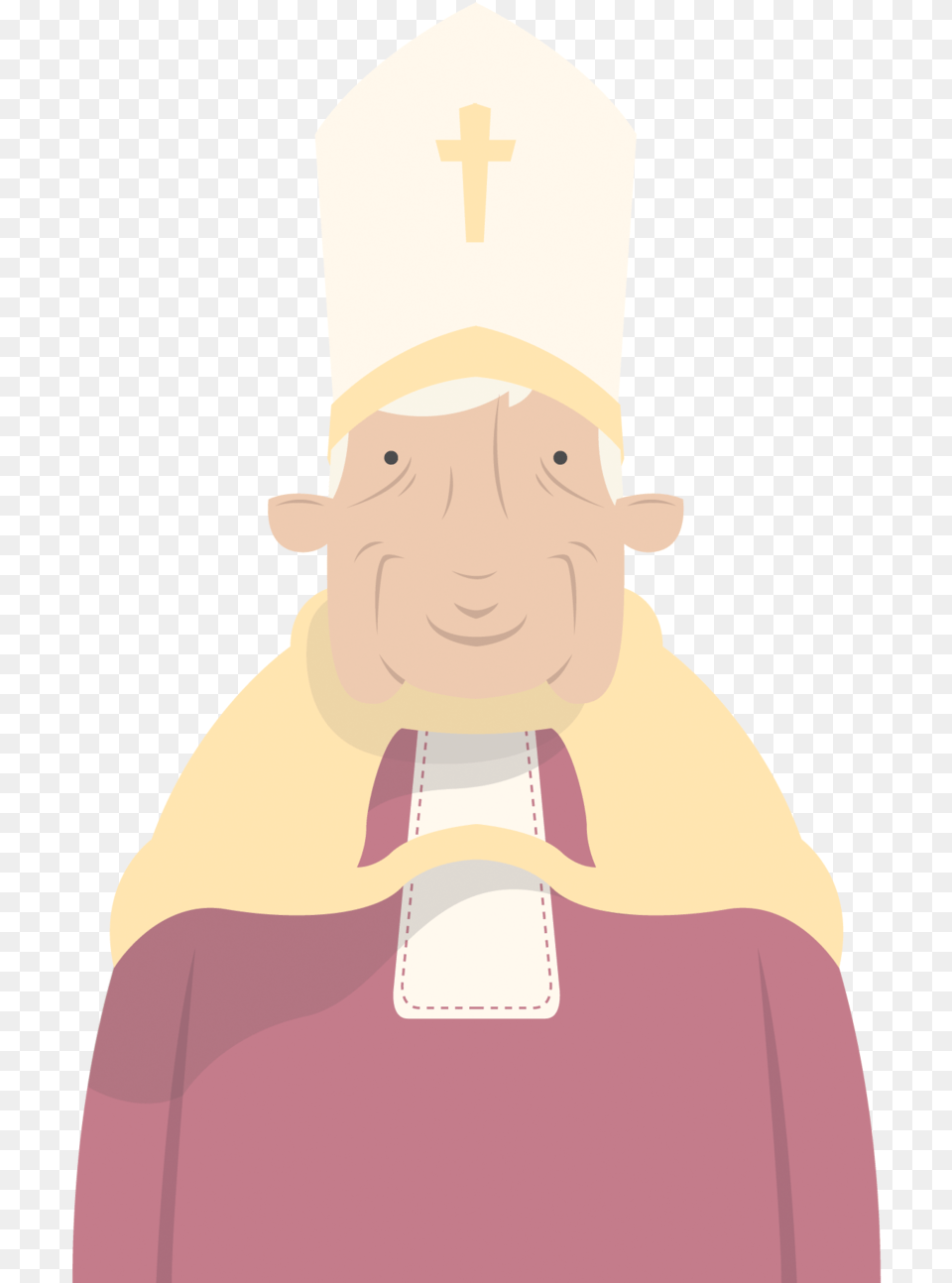 Pope Illustration, Person, People, Face, Head Png Image