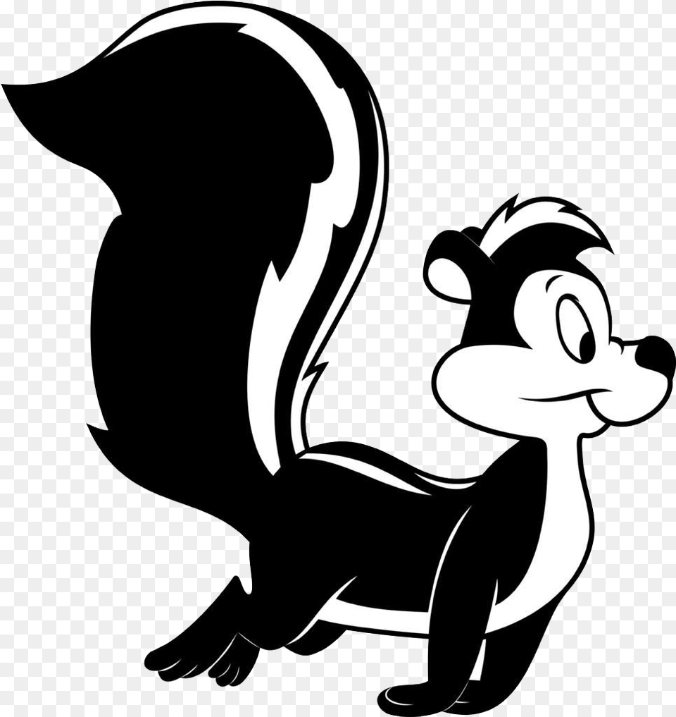 Pope Le Pew Photo, Stencil, Cartoon, Adult, Female Free Png Download