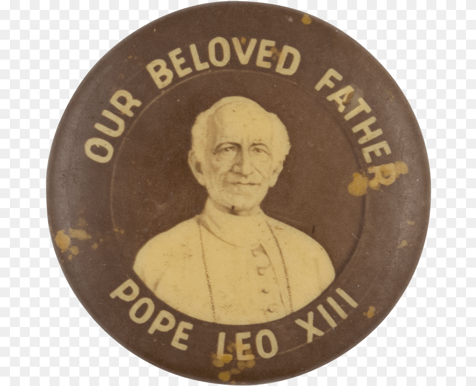 Pope Leo Xiii Art Button Museum Emblem, Badge, Logo, Symbol, Person Png