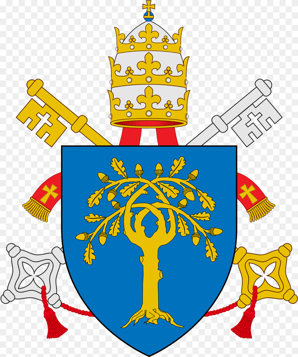 Pope Pius Xii Coat Of Arms, Animal, Lizard, Reptile, Emblem Png Image