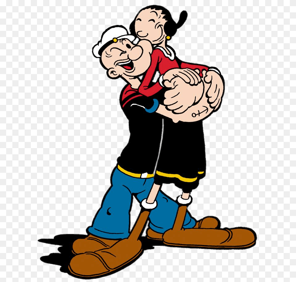 Popeye And Olive, Cartoon, Baby, Person, Face Png Image
