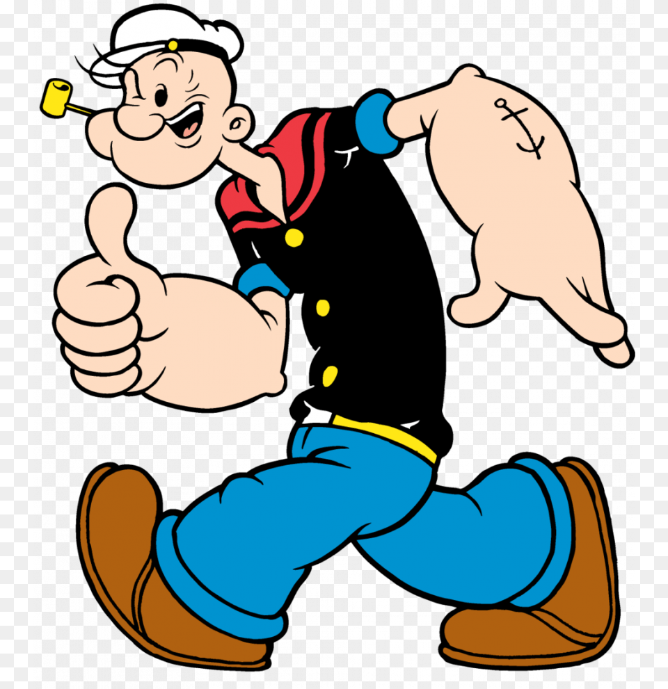 Popeye Cartoon, Clothing, Pants, Baby, Person Free Png