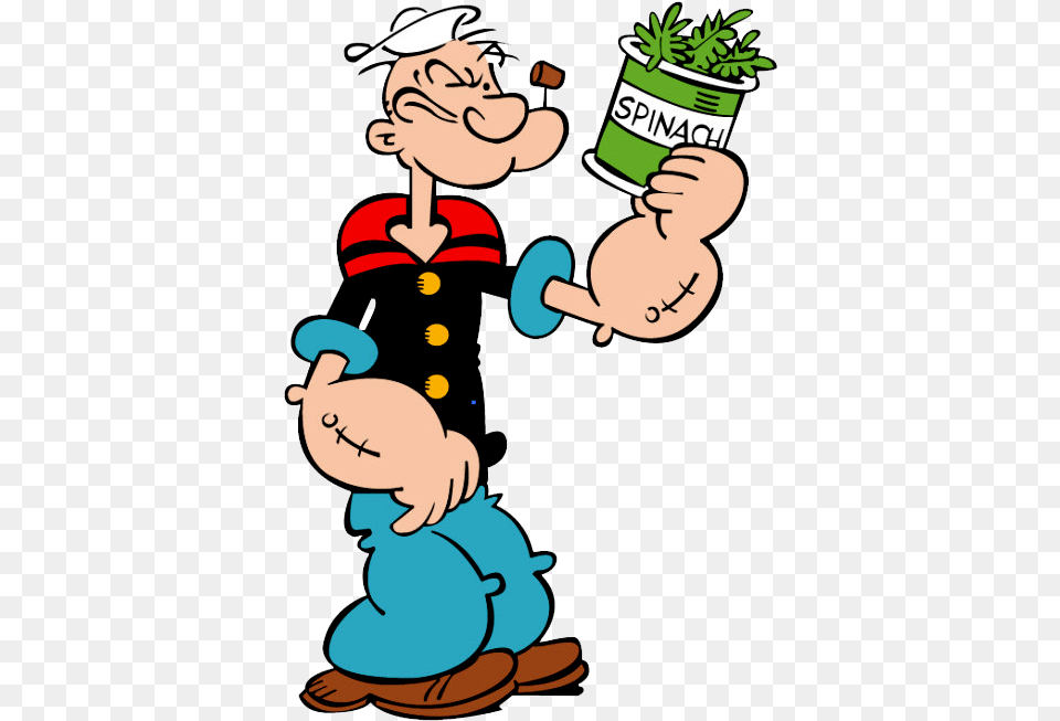 Popeye Em Popeye The Sailor Man, Cartoon, Baby, Person, Face Free Png Download