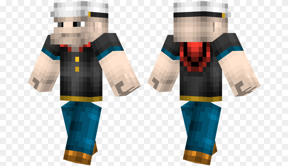 Popeye Minecraft Bloody Face Skin, Person, Clothing, Pants Png