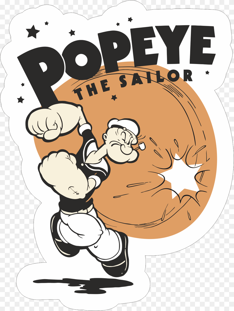 Popeye The Sailor Sticker, Book, Comics, Publication, Baby Free Transparent Png