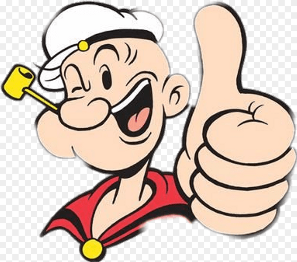 Popeye Thumb Up Popeye Emoji, Body Part, Finger, Hand, Person Png Image