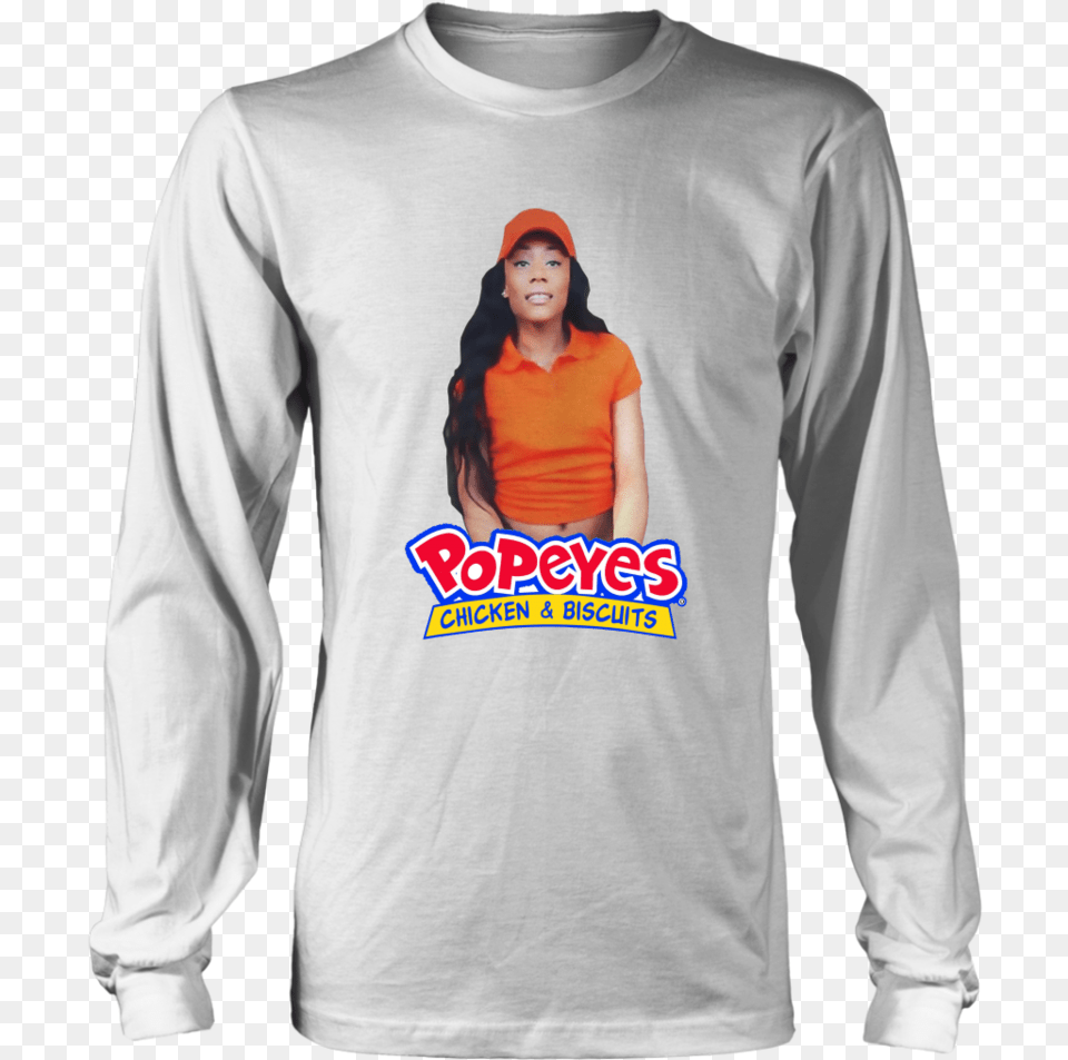Popeyes Chicken And Biscuits Shirt Durrr Burger Shirt, Adult, T-shirt, Sleeve, Person Png