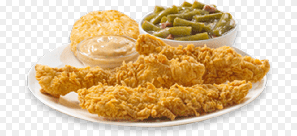 Popeyes Crispy Fried Chicken, Food, Fried Chicken, Nuggets, Plate Free Png