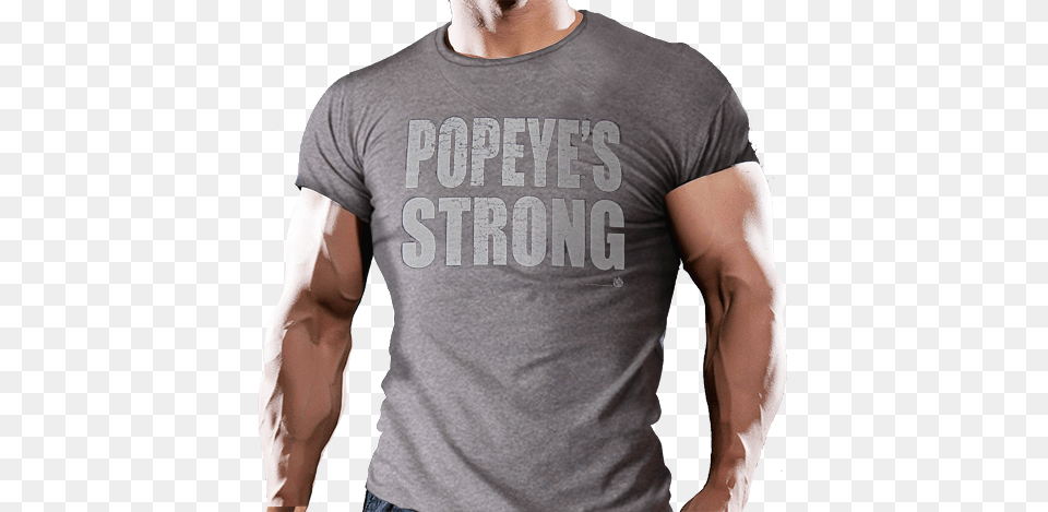 Popeyes Gear Popeyes Strong Heather 2016 Wunde Und Fertig Fr Mehr Herren Bodybuilding Fitnessstudio, Clothing, T-shirt, Shirt Free Transparent Png