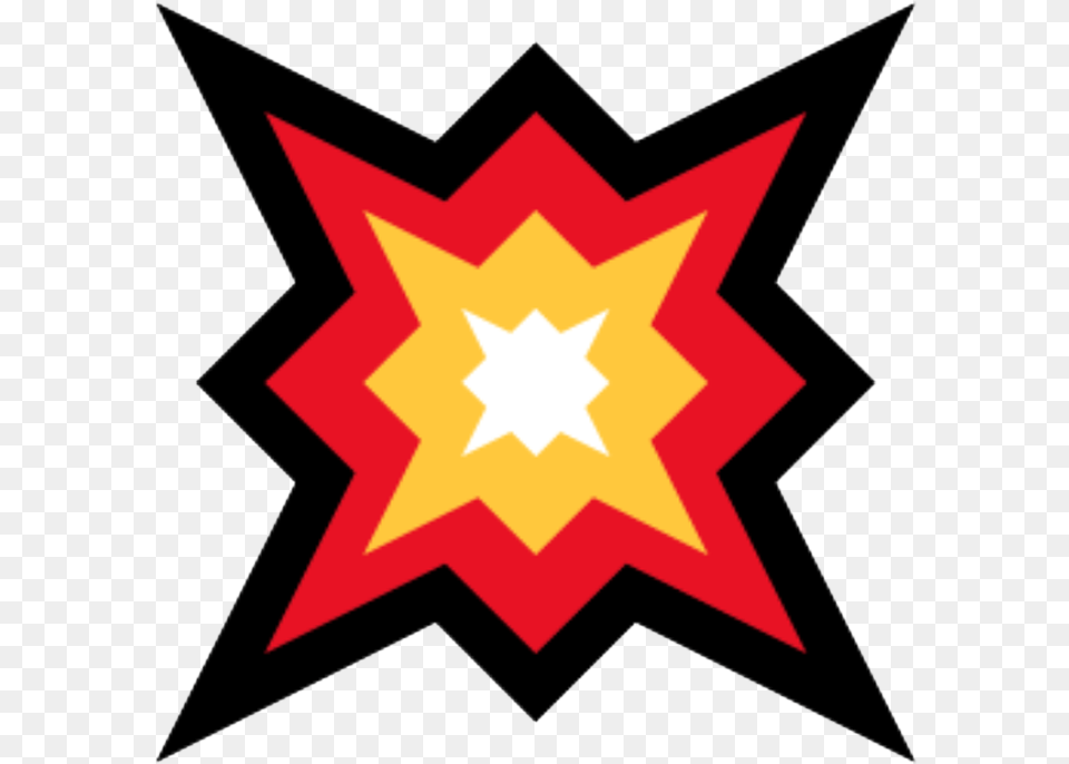 Popnomics Icon Full Color Collision Symbol, Star Symbol, Flag Png Image