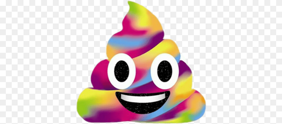 Popo Emoji Colorful, Ice Cream, Cream, Dessert, Food Free Transparent Png
