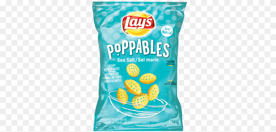 Poppables Sea Salt Potato Snacks Lays Poppables Potato Snacks Sea Salt 5 Oz, Bread, Cracker, Food, Snack Png Image
