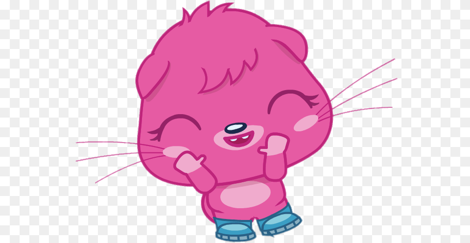 Poppet Eyes Closed Angry Poppet Moshi Monsters, Animal, Bear, Mammal, Purple Free Png Download