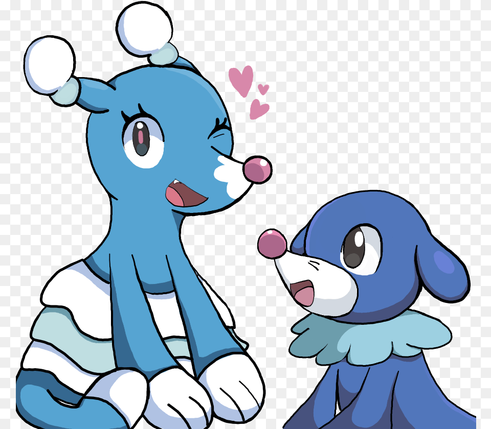 Popplio And Brionne Cartoon, Baby, Person, Book, Comics Png Image