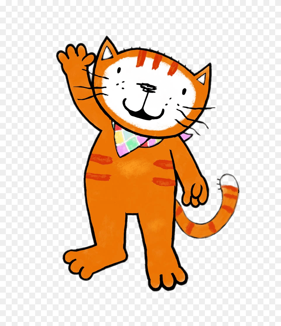 Poppy Cat Waving, Cartoon, Face, Head, Person Free Png