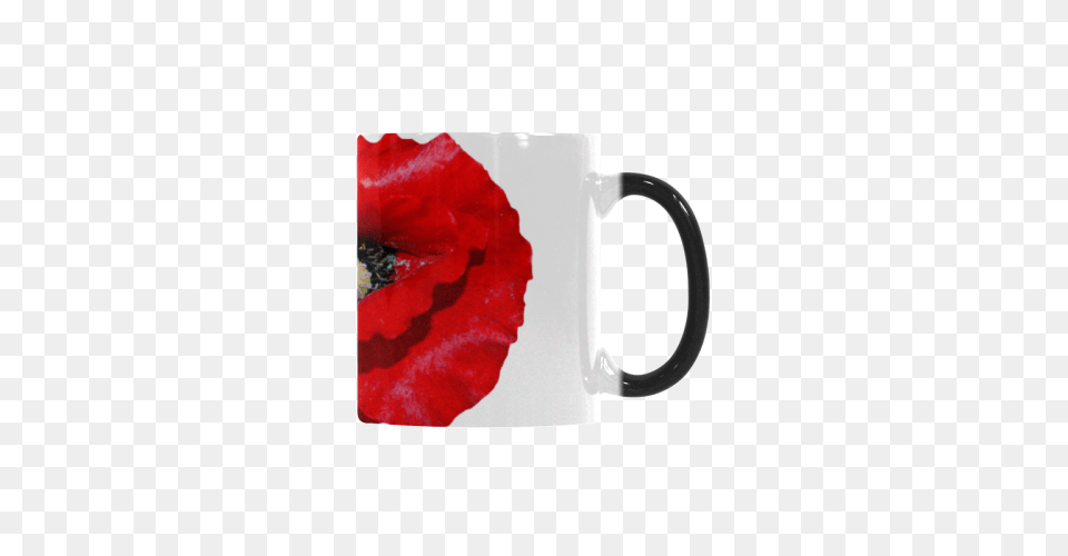 Poppy Flower Custom Morphing Mug Id, Cup, Plant, Rose Free Png Download
