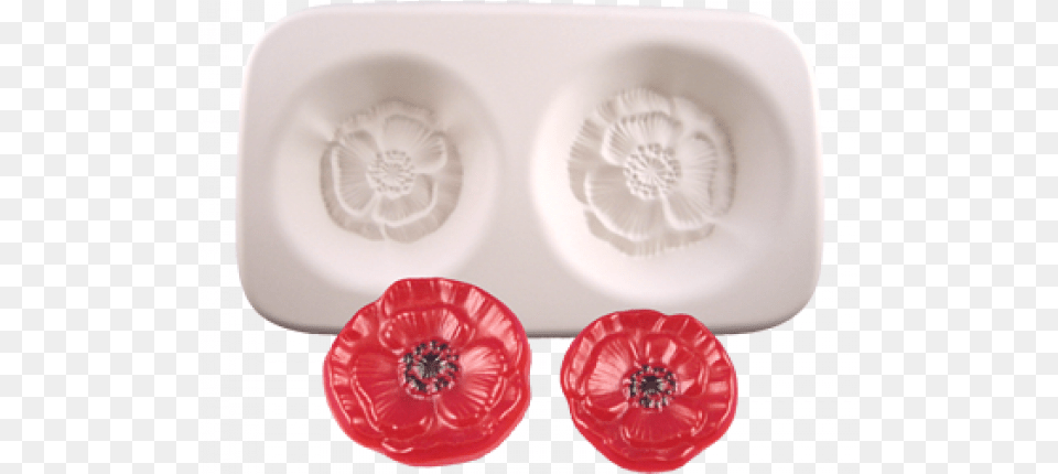 Poppy Flowers Casting Mold, Art, Porcelain, Pottery, Food Free Png Download
