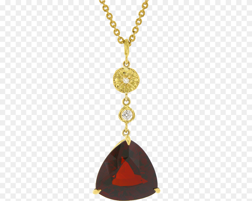 Poppy Pod Pendant With Diamonds And Natural Color Red Locket, Accessories, Jewelry, Necklace, Gemstone Png Image