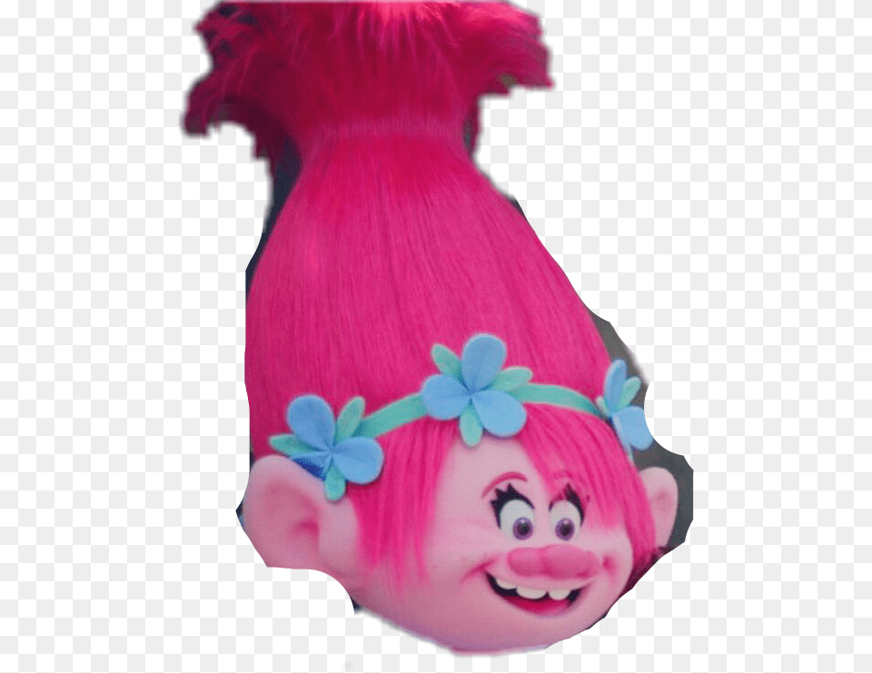Poppy Pop Troll Hair Cabelo Trolls Flor Pink Rosa Troll, Baby, Person, Doll, Toy Free Transparent Png