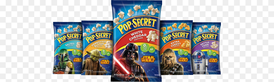 Popsecret Prepopped Bags Star Wars Popcorn Pop Secret, Adult, Person, Man, Male Png Image