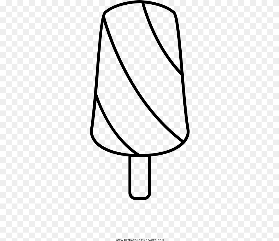 Popsicle Coloring, Gray Free Transparent Png