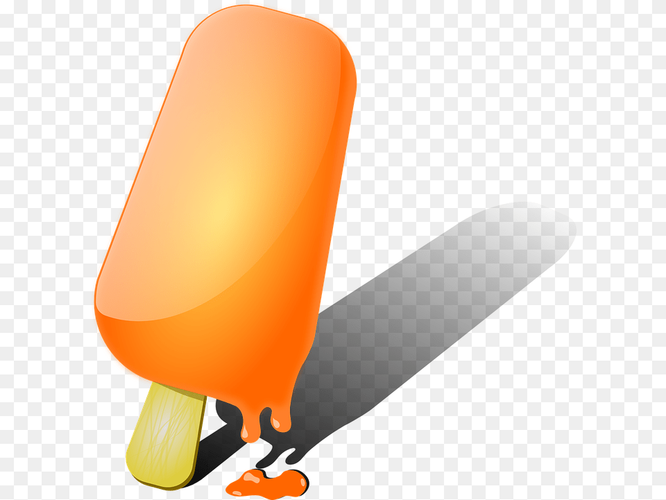 Popsicle Ice Cream Orange Vector Graphic On Pixabay Melted Popsicle Clipart, Food, Ice Pop, Dessert, Ice Cream Free Png