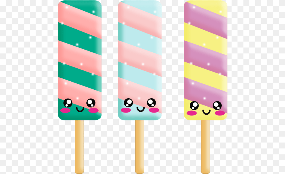 Popsicle Kawaii Popsicle Cute Popsicle And Psd Kawaii Popsicle, Food, Ice Pop, Sweets Free Png